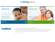Tablet Screenshot of mytestingoptions.com